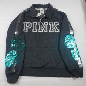 New Small Bling Quarter Zip Sweater